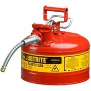 Justrite 2 1/2 gal Red Steel 7225120